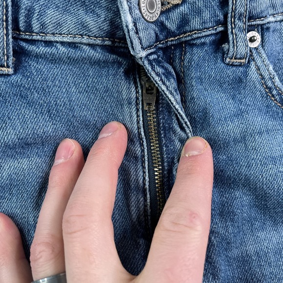 Lucky Brand Maxi Skirt Womens 6 28 Blue Jean Denim Medium Wash Cotton 5-Pocket - Picture 4 of 14